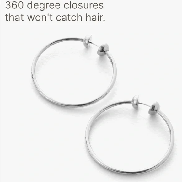 NWOT-JENNY BIRD Icon Hoop Earrings - Medium - Picture 5 of 10